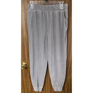 Ladies A New Day Gray Ribbed Joggers - XS